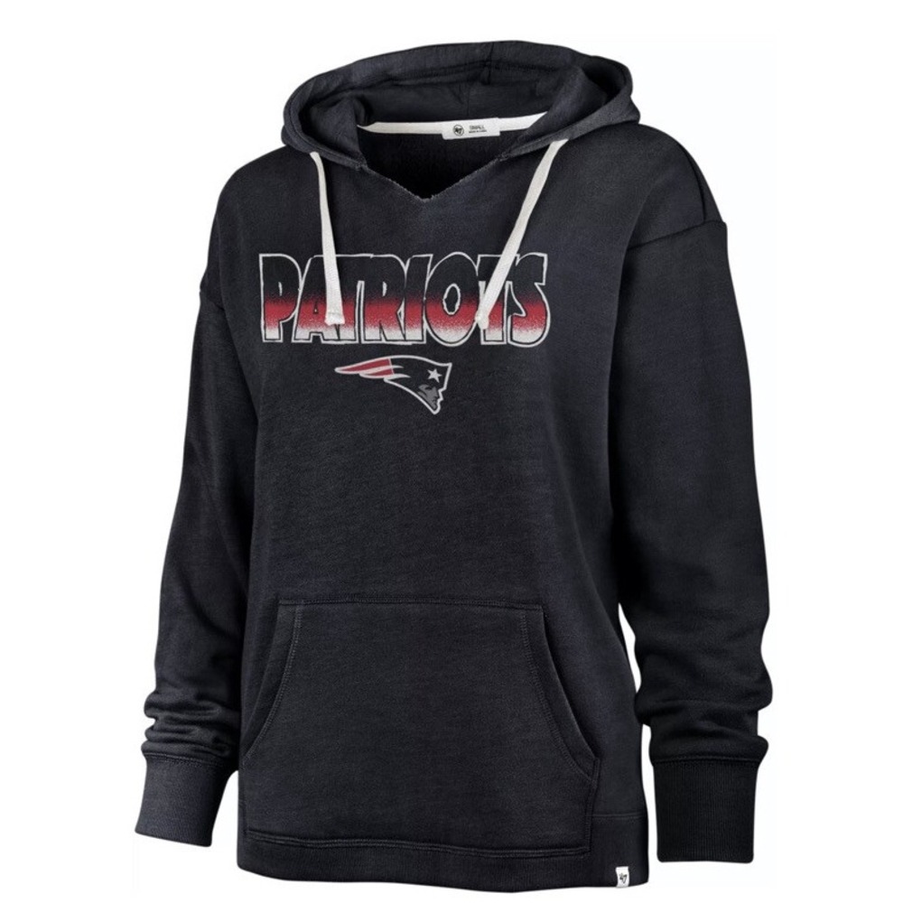 NWT -‎ '47 Brand Women's New England Patriots Color Rise Navy Hoodie Size M